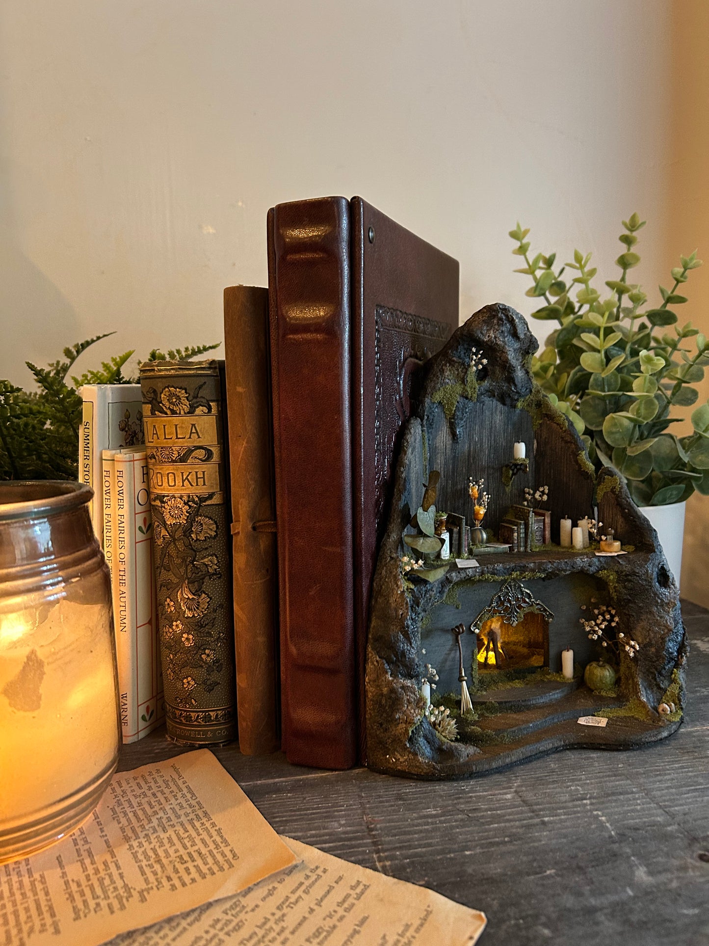 Faery Fireplace Bookend - PREORDER
