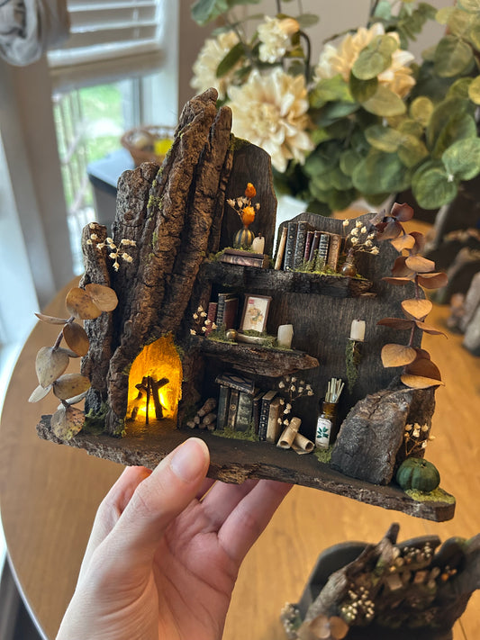 Fae Bookshelf #2 (fireplace)