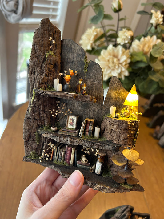 Fae Bookshelf #3 (lamp)