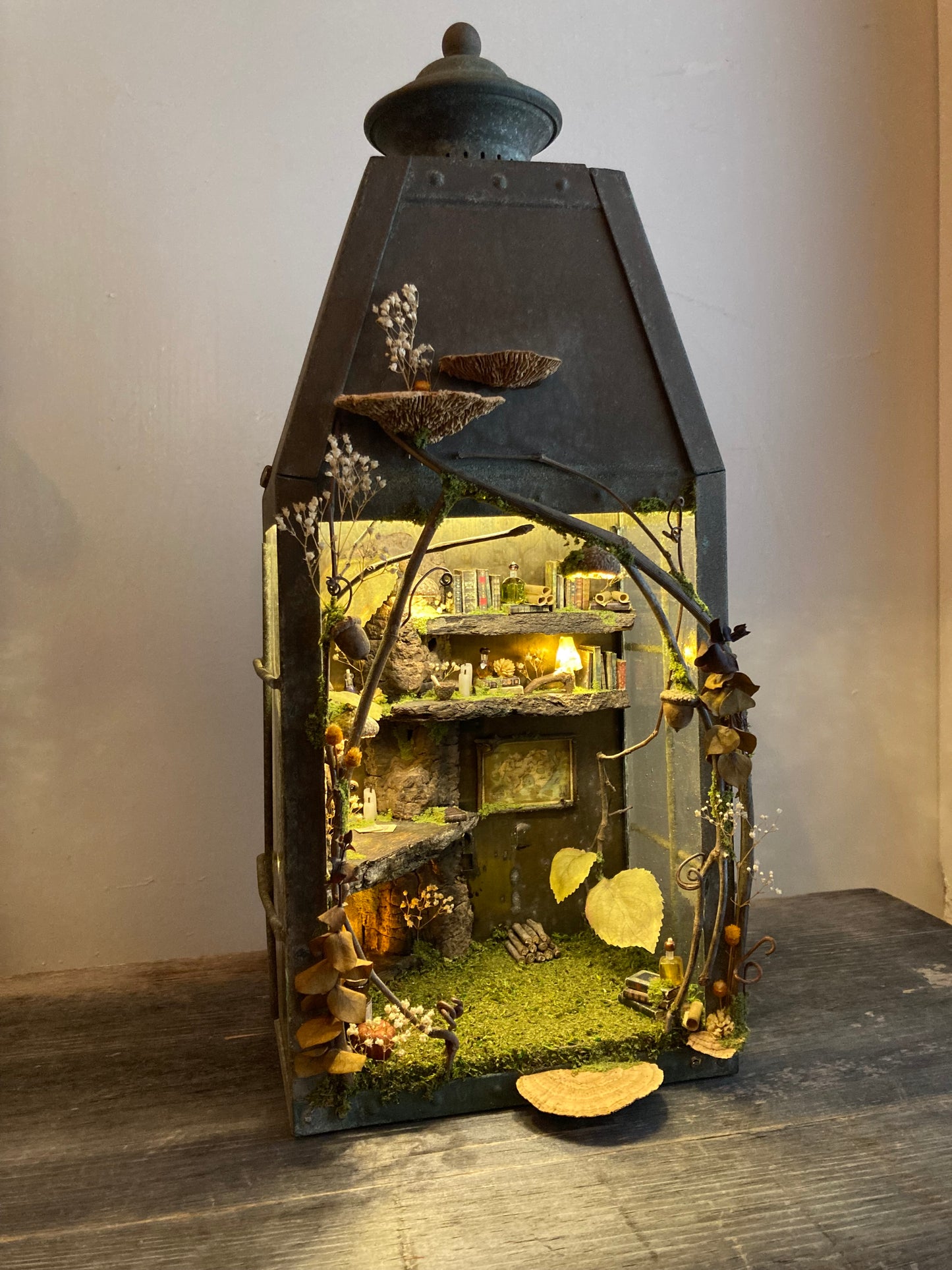 Faery Fireplace Lantern - one of a kind