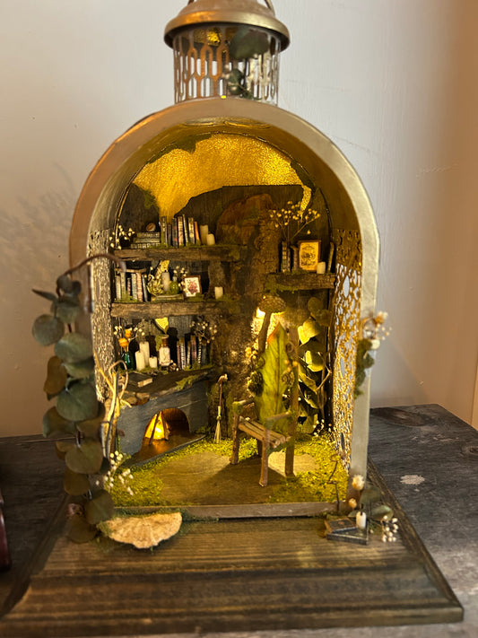 Gold Fireplace Lantern