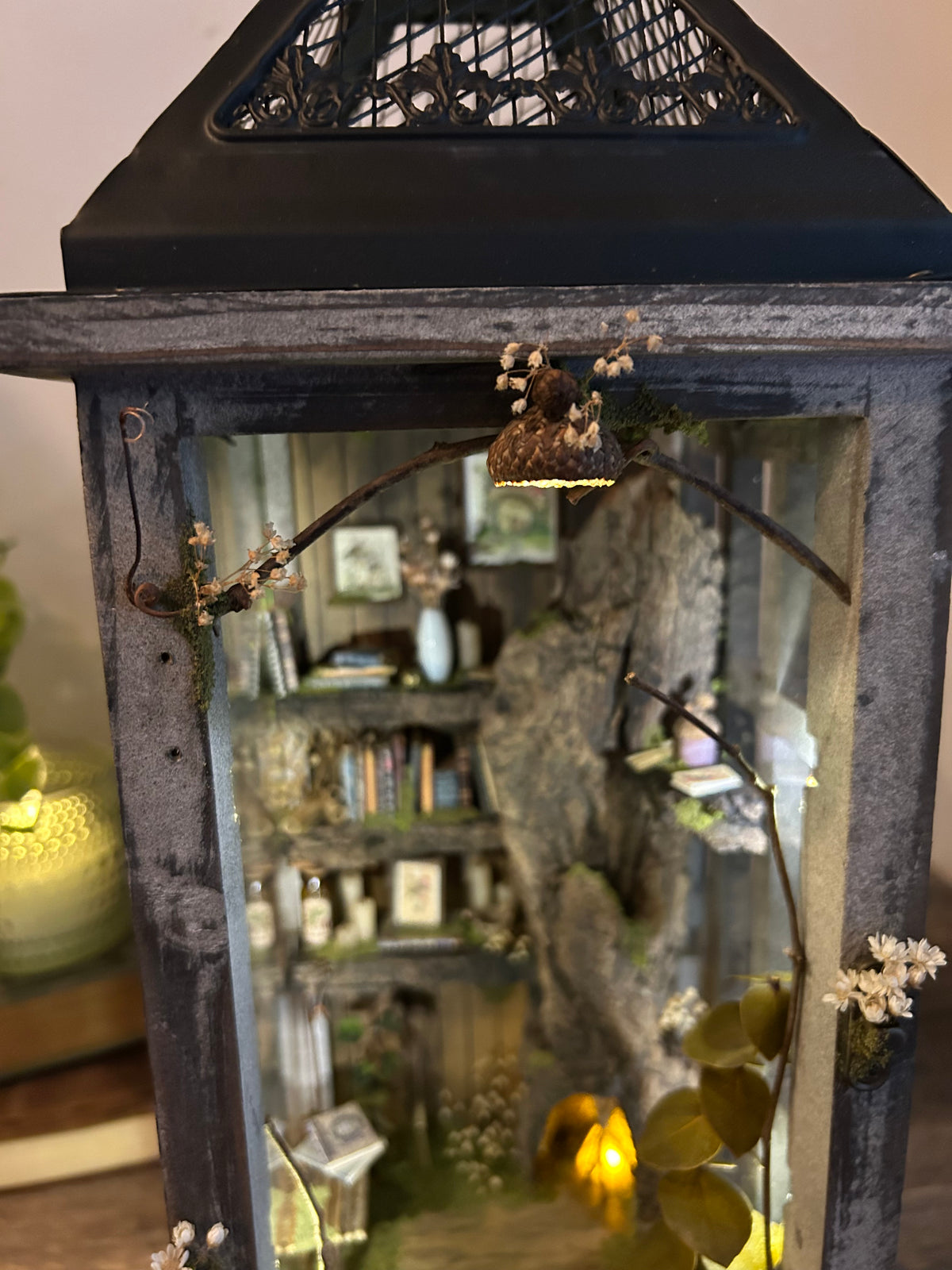 Faery Fireplace Lantern (tall)
