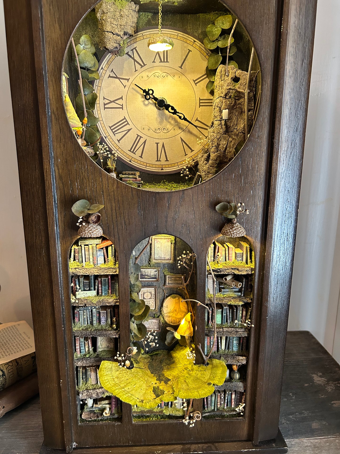 Faery Library Clock