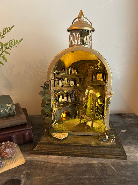 Gold Fireplace Lantern