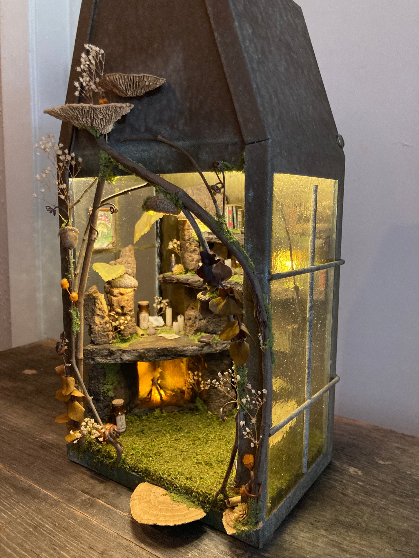 Faery Fireplace Lantern - one of a kind