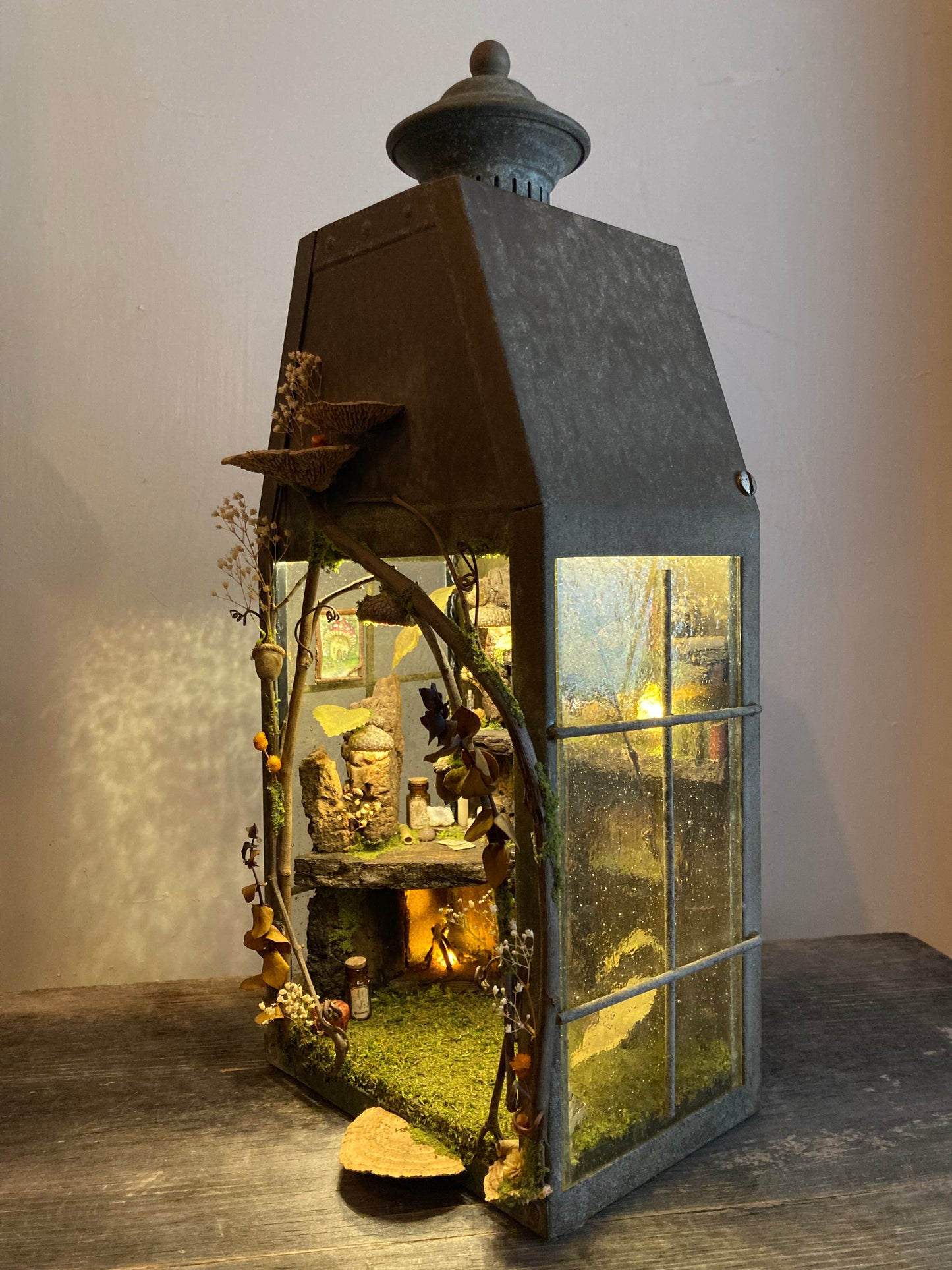 Faery Fireplace Lantern - one of a kind