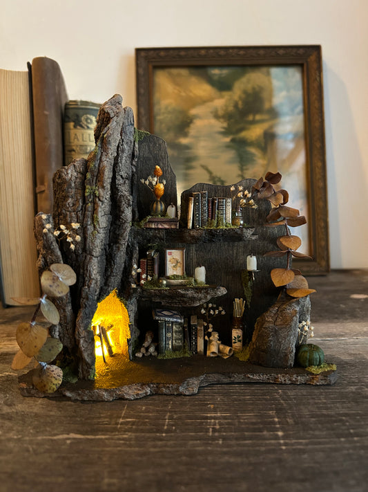 Fae Bookshelf #2 (fireplace)