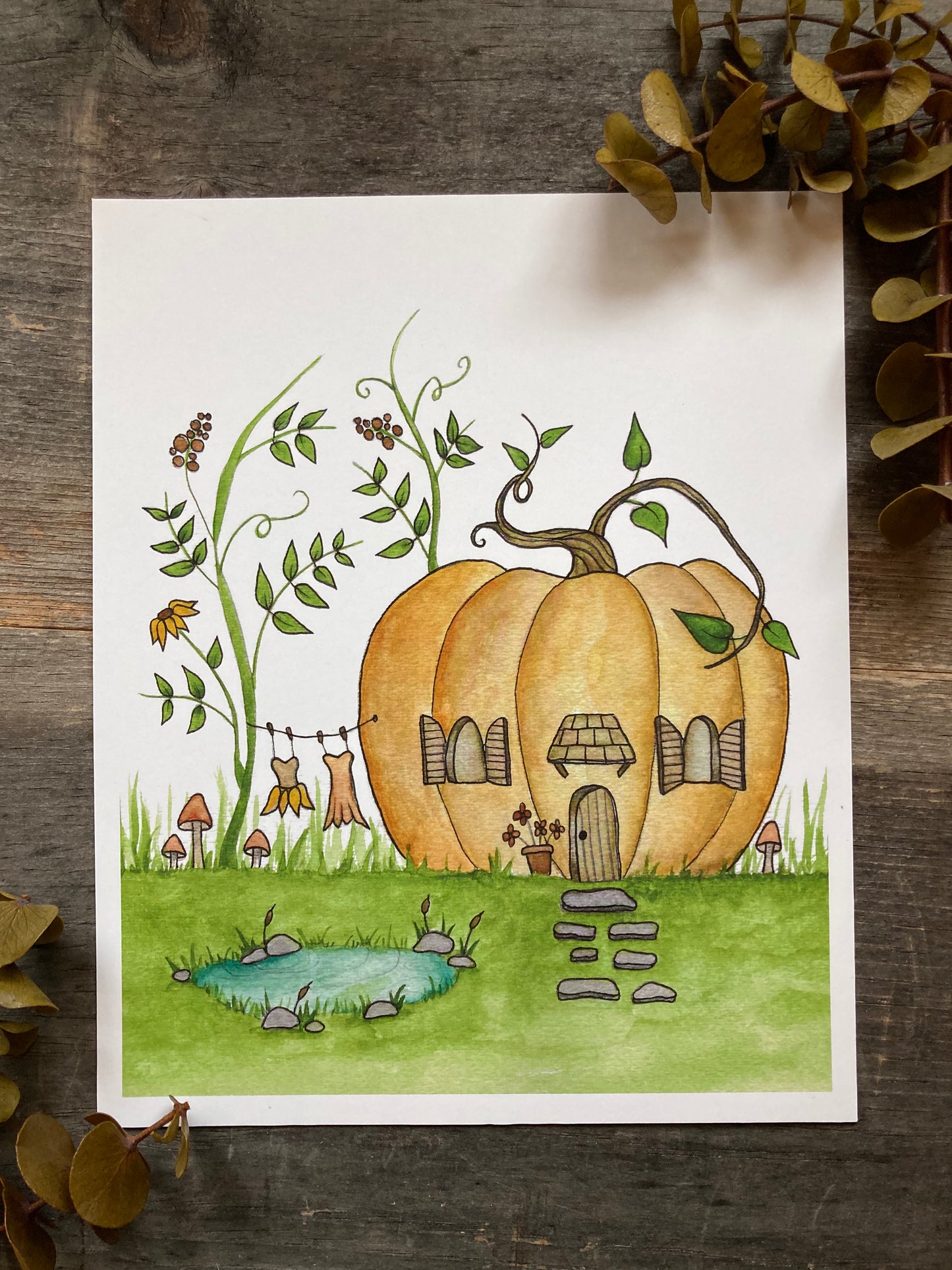 Pumpkin House Print